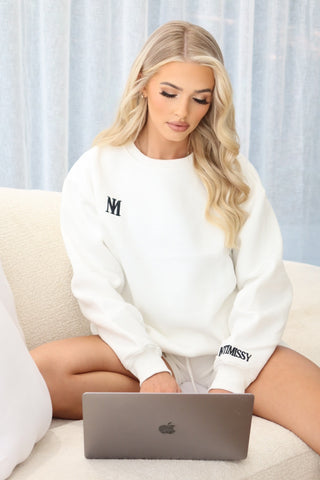 Signature Plush Sweatshirt - White