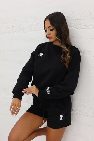 Signature Plush Shorts - Black