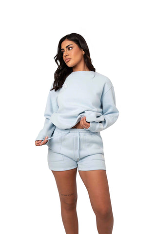 Signature Plush Shorts - Azure