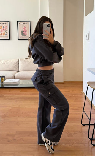 Studio Plush Cargo Pants - Truffle