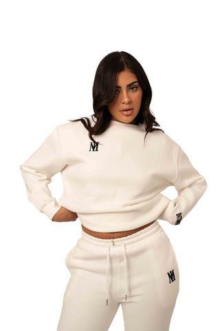 Signature Plush Sweatshirt - White