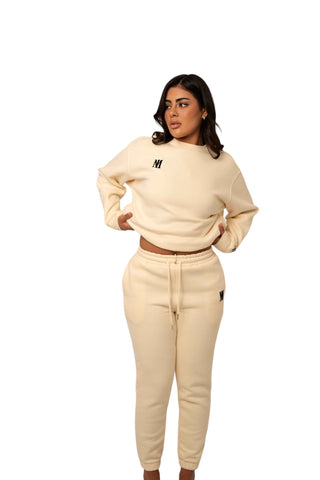Signature Plush Sweatpants - Cream