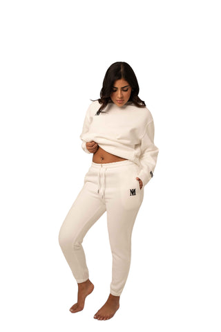 Signature Plush Sweatpants - White