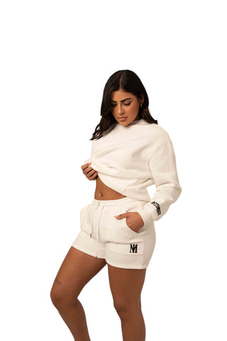 Signature Plush Shorts - White