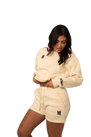 Signature Plush Shorts - Cream
