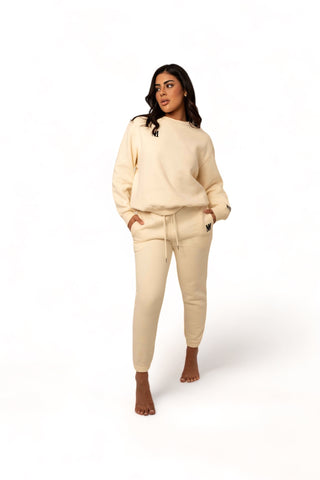 Signature Plush Sweatpants - Cream